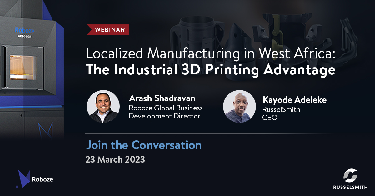 Webinar On Industrial 3D Printing For Africa